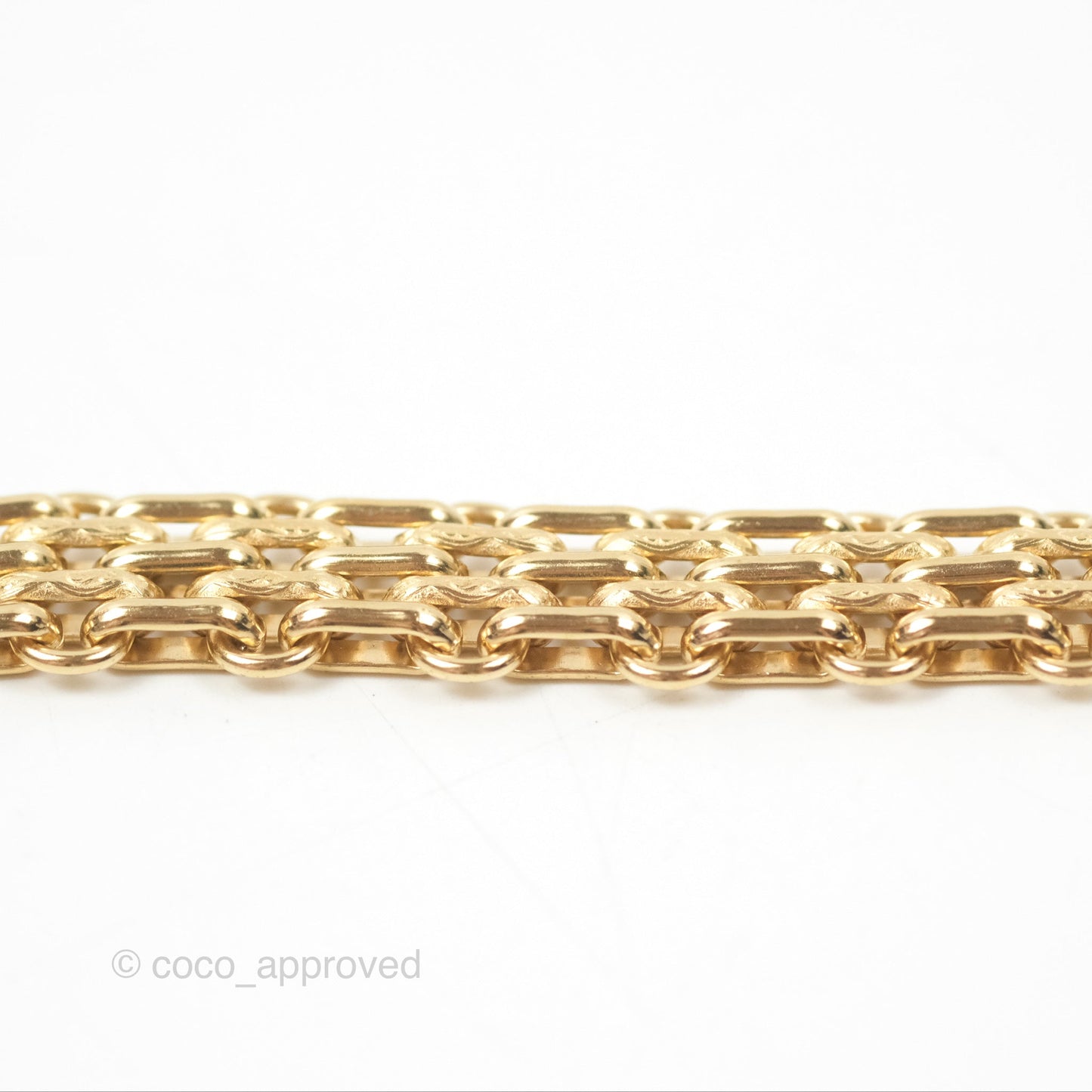 Chanel Crystal Logo Choker Gold Tone 20A