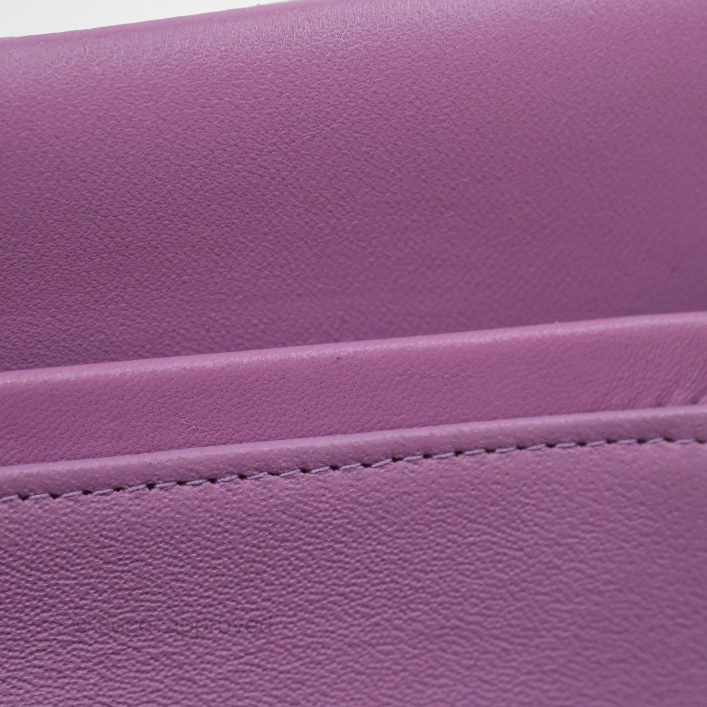 Chanel Small Classic Flap Quilted Purple Lambskin Silver Hardware