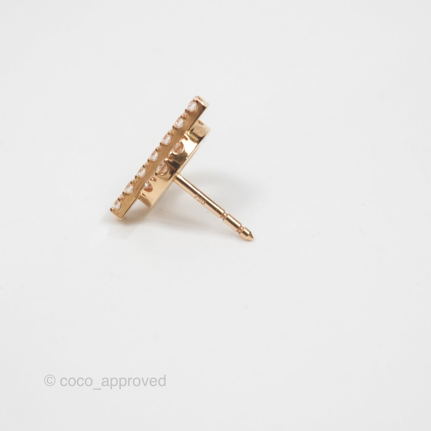 Hermès Boutons d'oreilles Finesse Earrings Rose Gold Diamonds