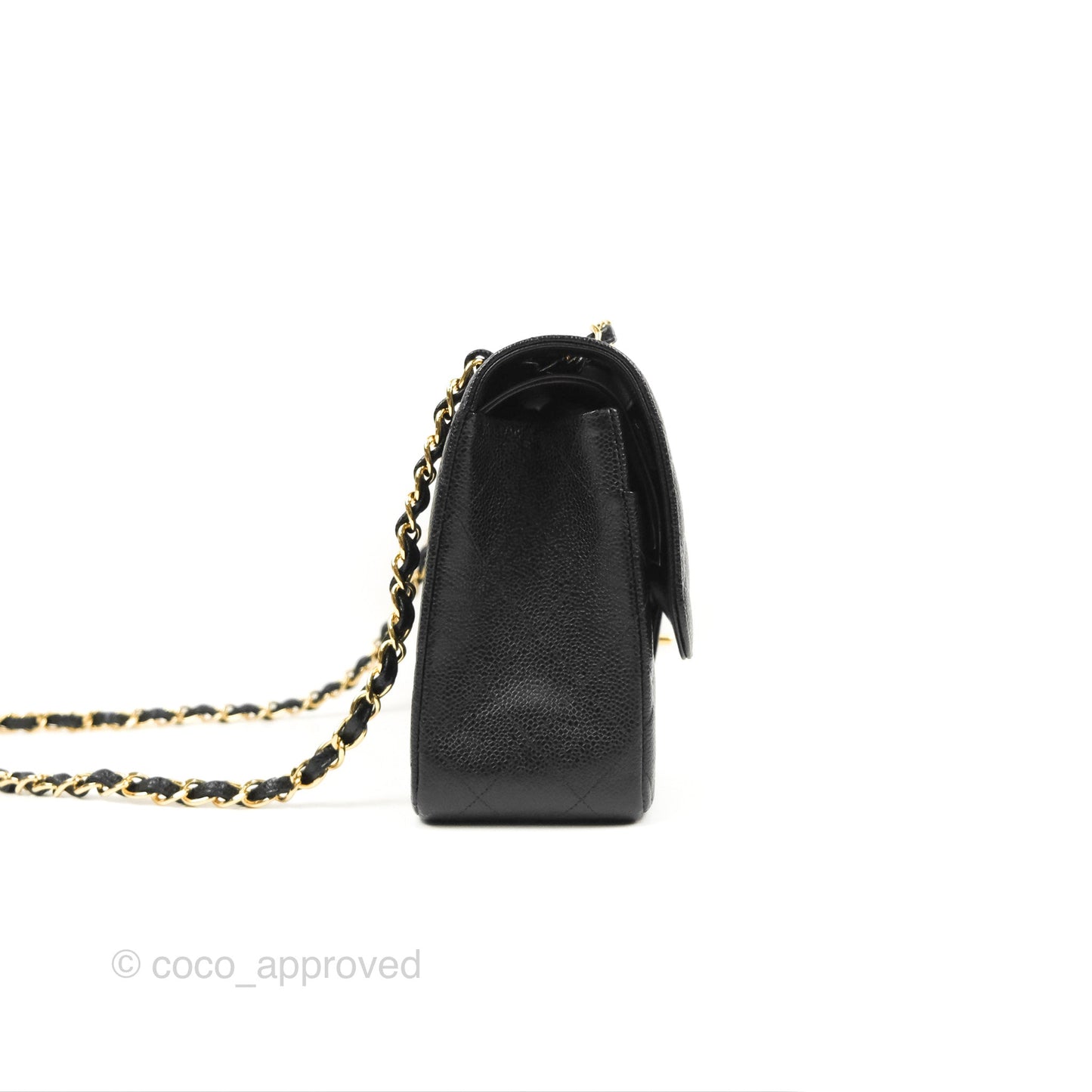 Chanel Jumbo Double Flap Black Caviar Gold Hardware⁣⁣