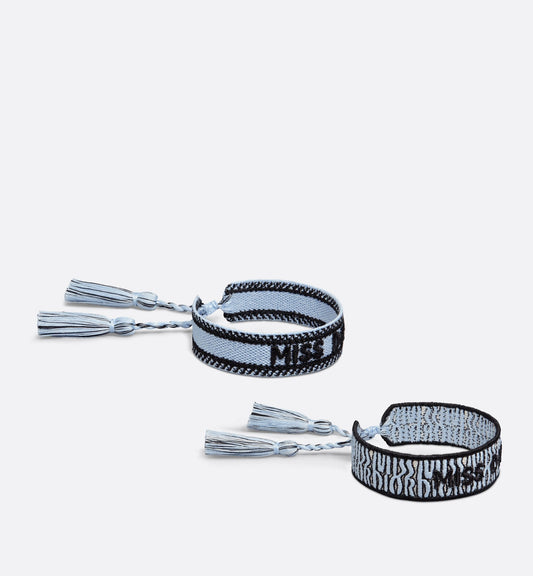 Miss Luxury Dior Bracelet Set Pale Blue Miss Luxury Dior Allover Cotton