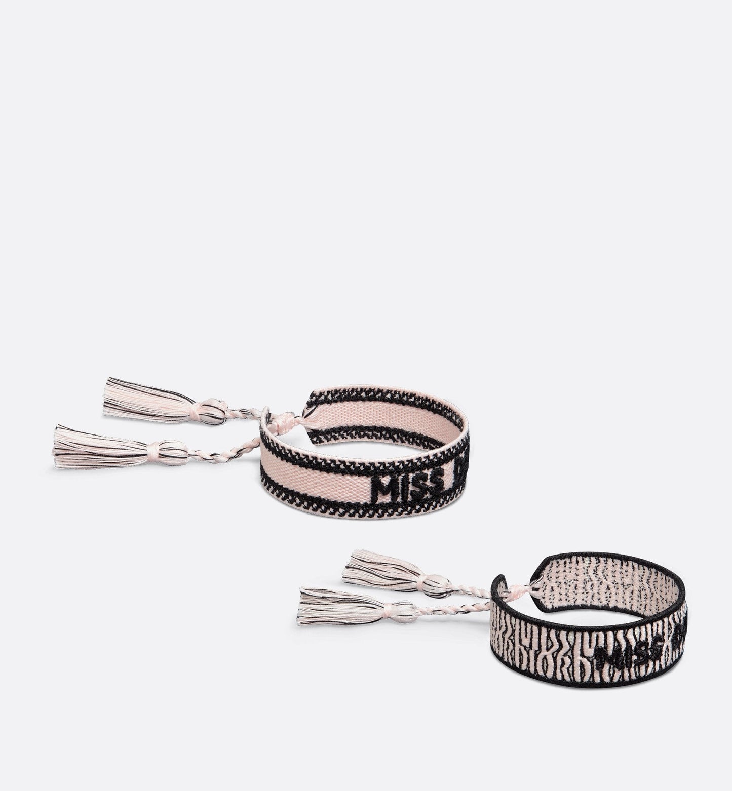 Miss Luxury Dior Bracelet Set Pale Pink Allover Cotton
