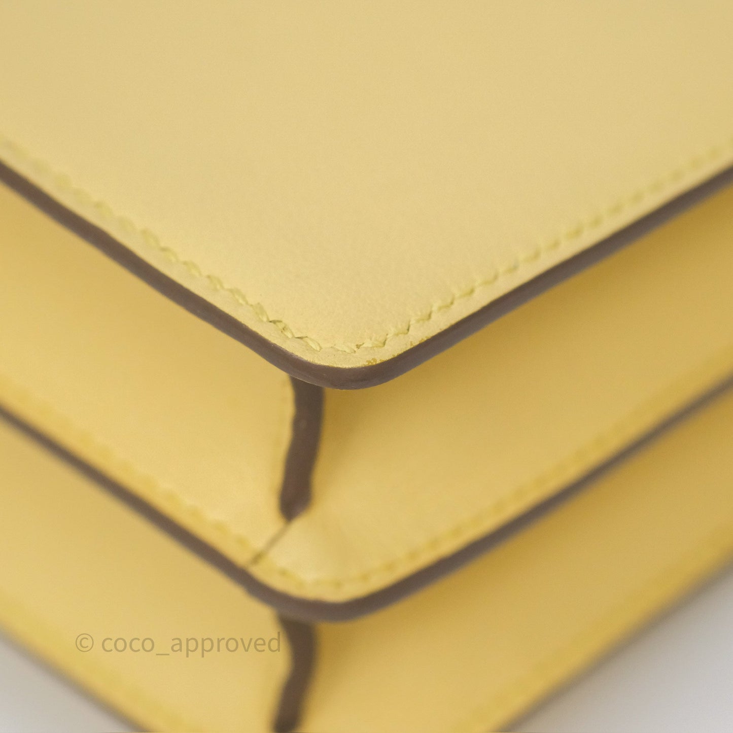 Hermès Roulis Mini 18 Jaune Poussin 1Z Swift Gold Hardware