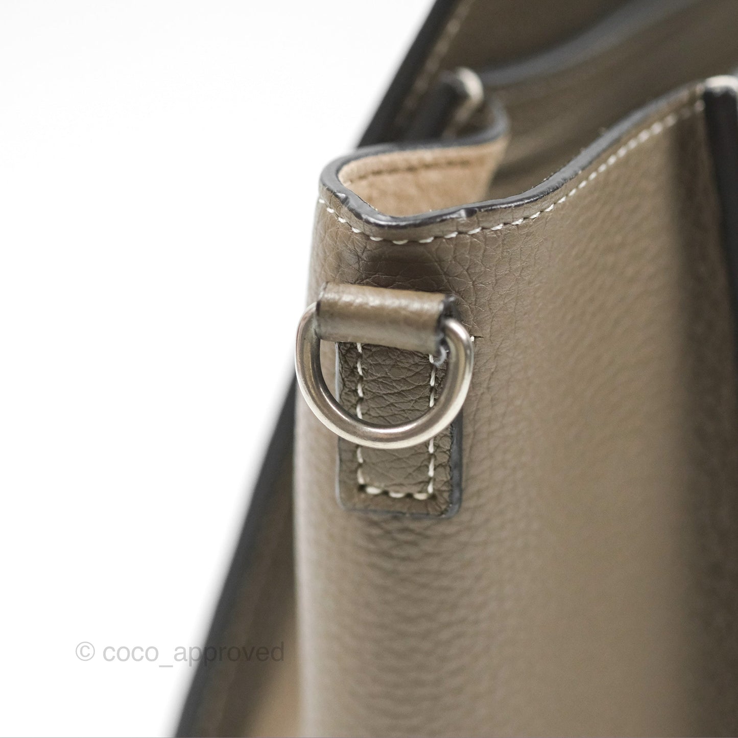 Celine Nano Luggage in Souris Drummed Calfskin