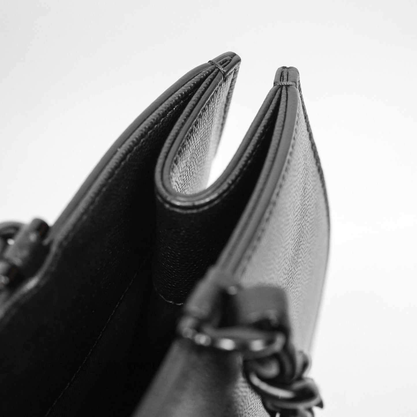 Chanel So Black Quilted Caviar Tote bag