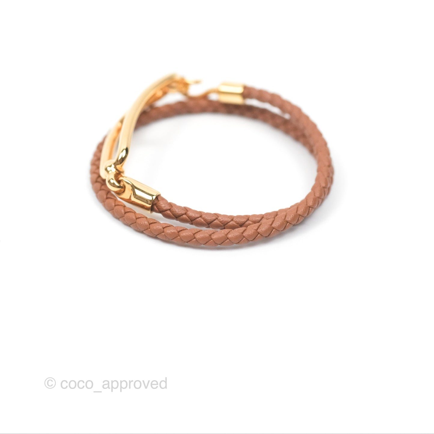 Hermès Roulis Double Tour Bracelet Gold Gold Hardware