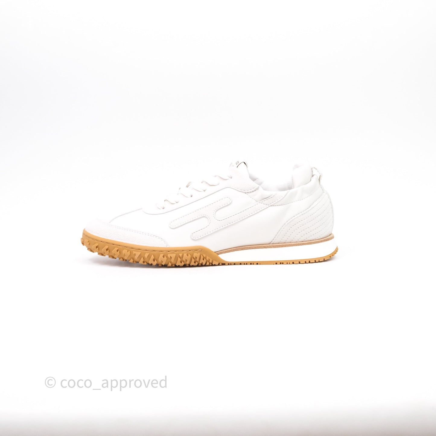 Hermès Sneaker Femme Jet Nappa/ Chevre Velours Blanc Size 37