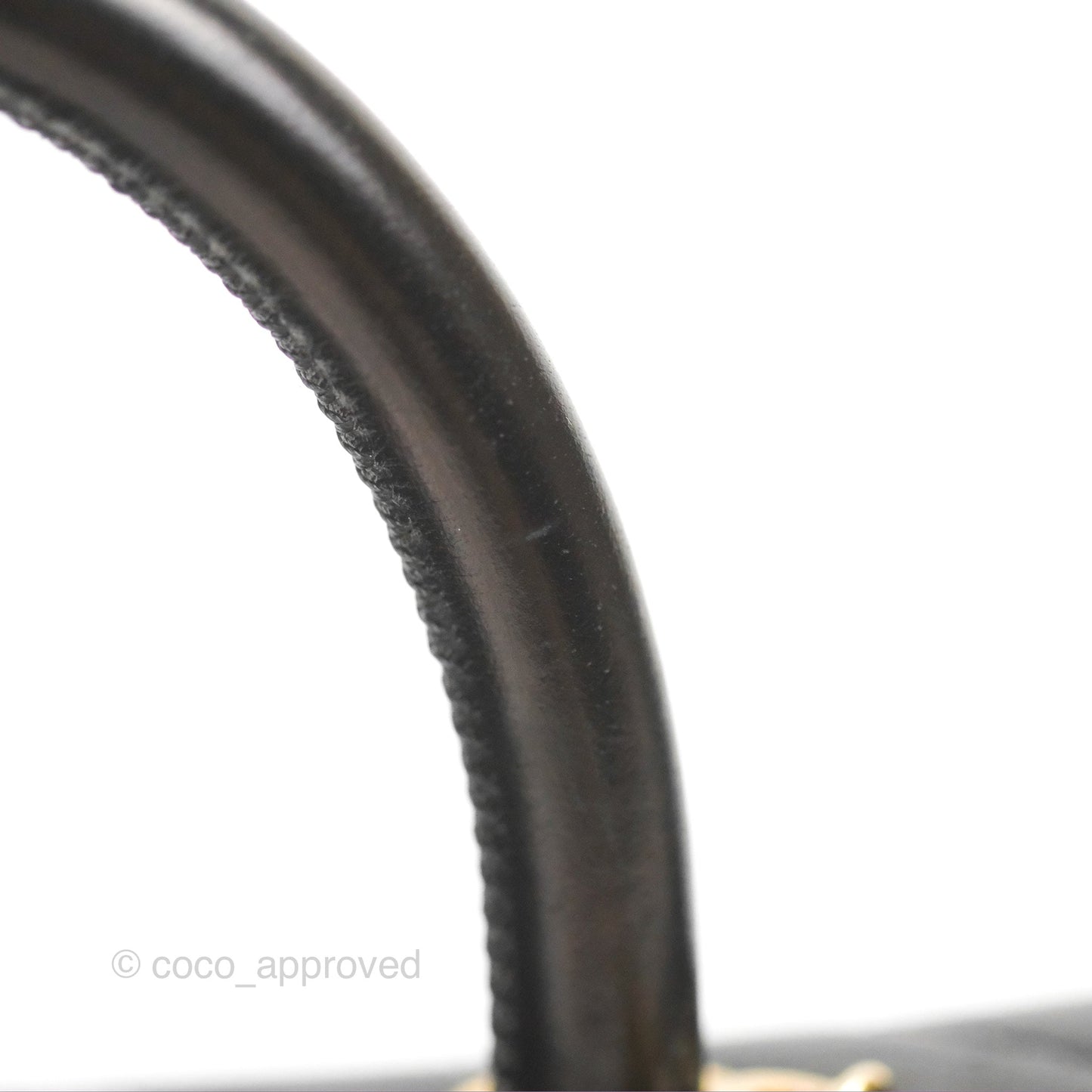 Chanel Chevron Small Coco Handle Black Shiny Aged Calfskin Aged Gold Hardware’s