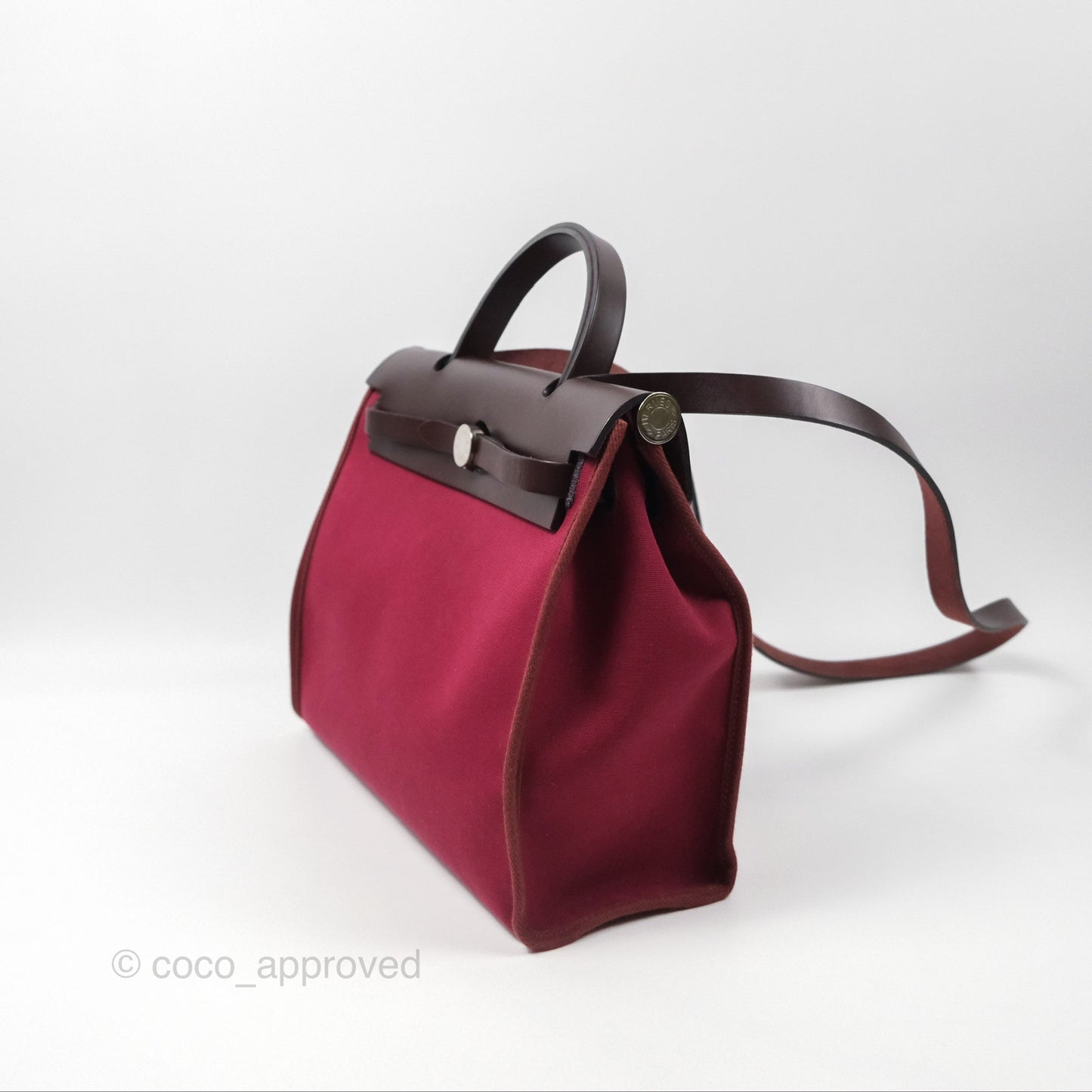 Hermès Herbag Zip 31 Retourne Rose Bubblegum L4/ Rubis B5 Canvas Palladium Hardware
