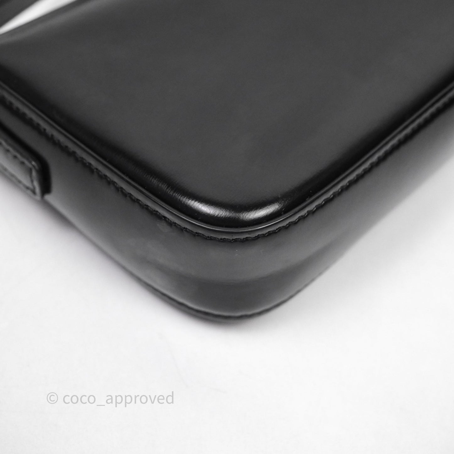 Celine Triomphe Shoulder Bag Black Calfskin