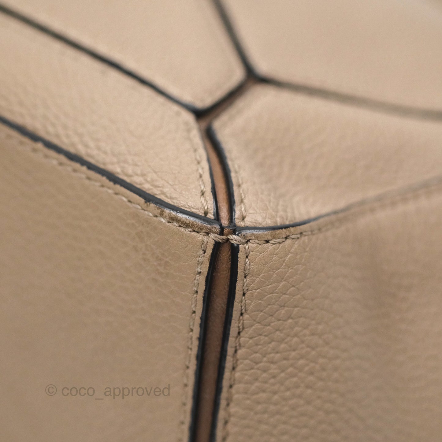 Loewe Small Puzzle Bag Sand Mink Grained Calfskin