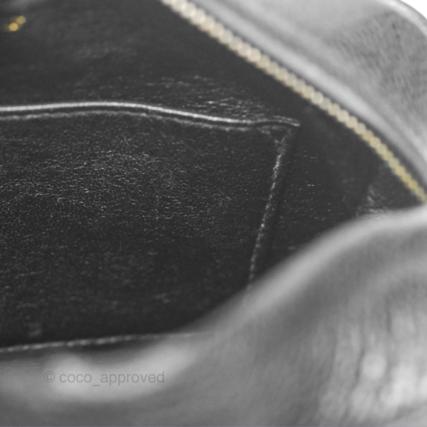 Chanel Vintage Small Camera Bag Black Caviar Gold Hardware