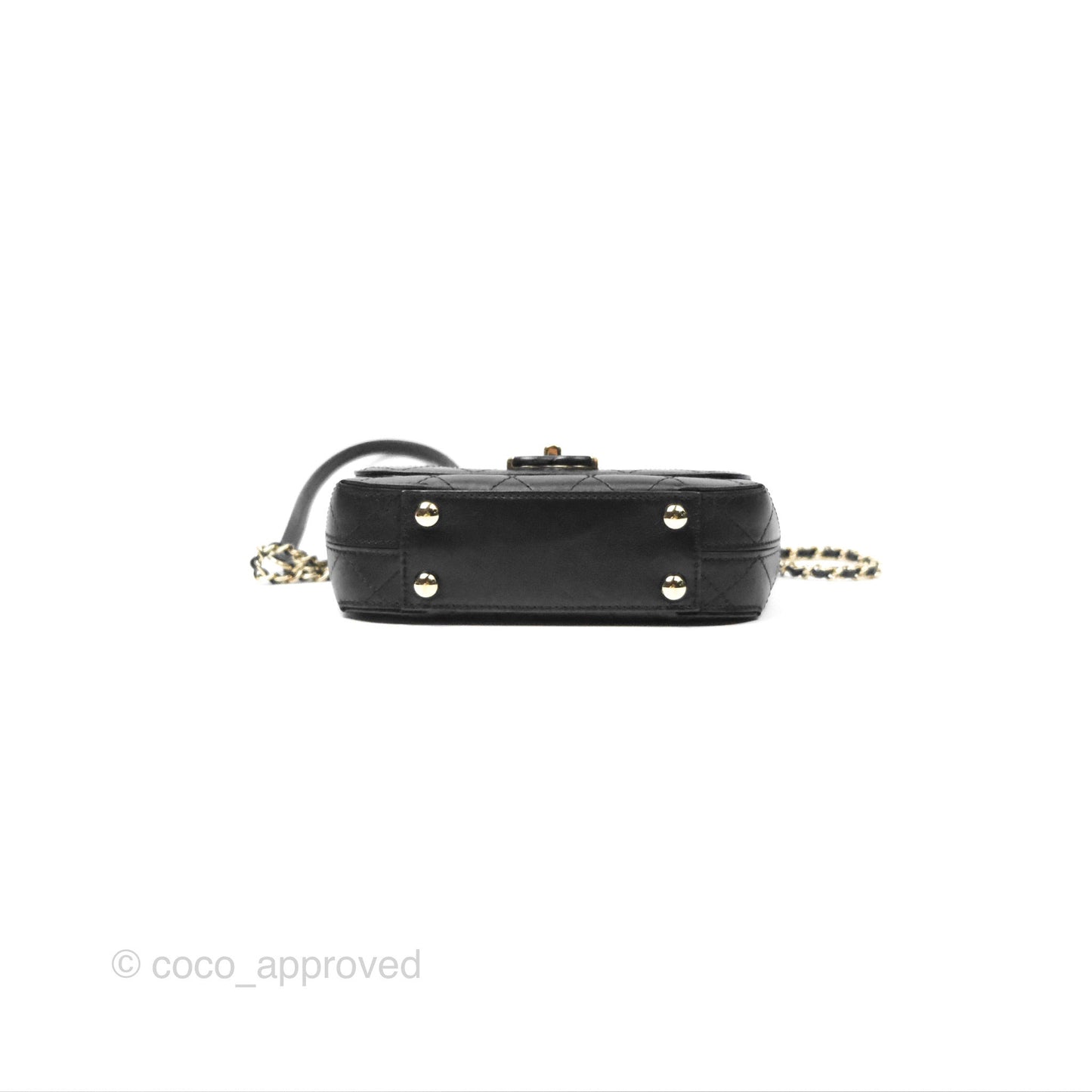 Chanel Calfskin Stitched Small Flap Bag Black