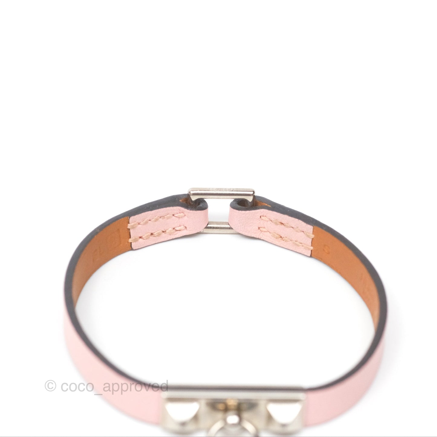 Hermès Rivale Mini Bracelet Rose Sakura Swift Palladium Hardware