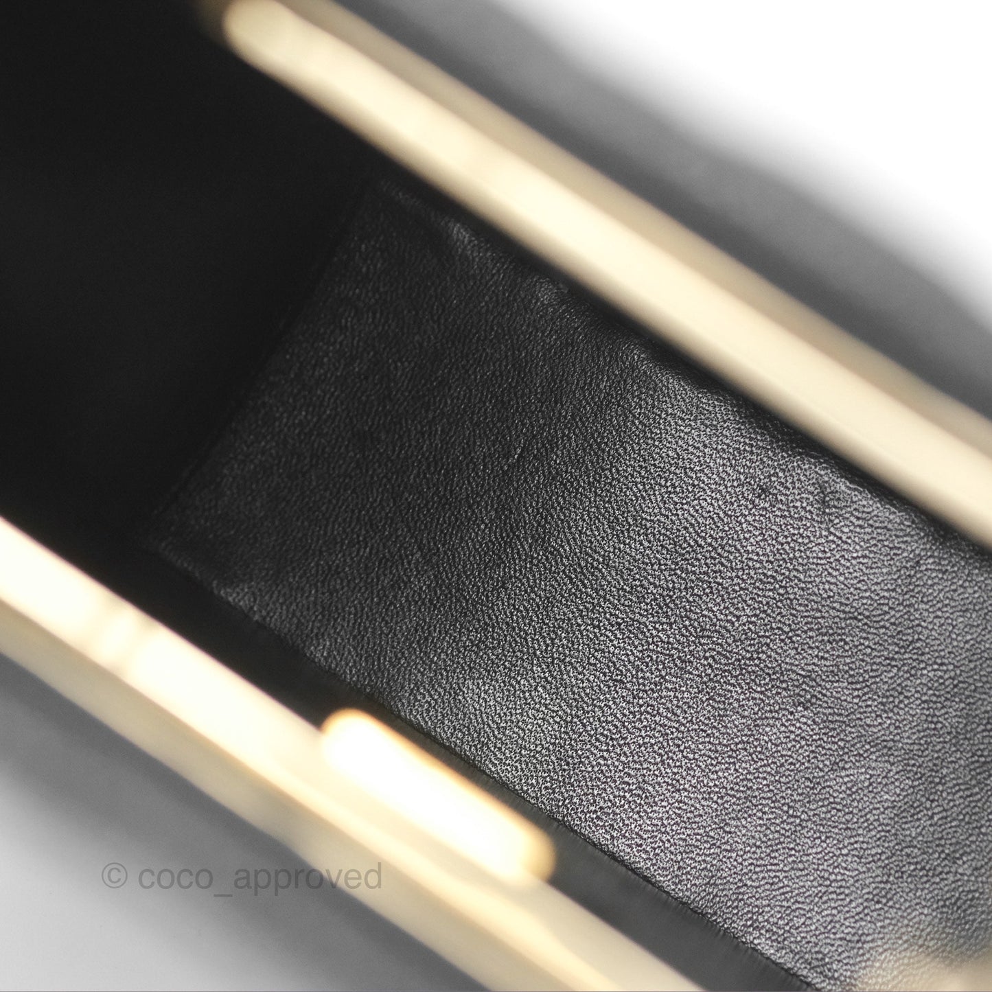 Chanel Evening Bag Caviar Black Gold Hardware 22S