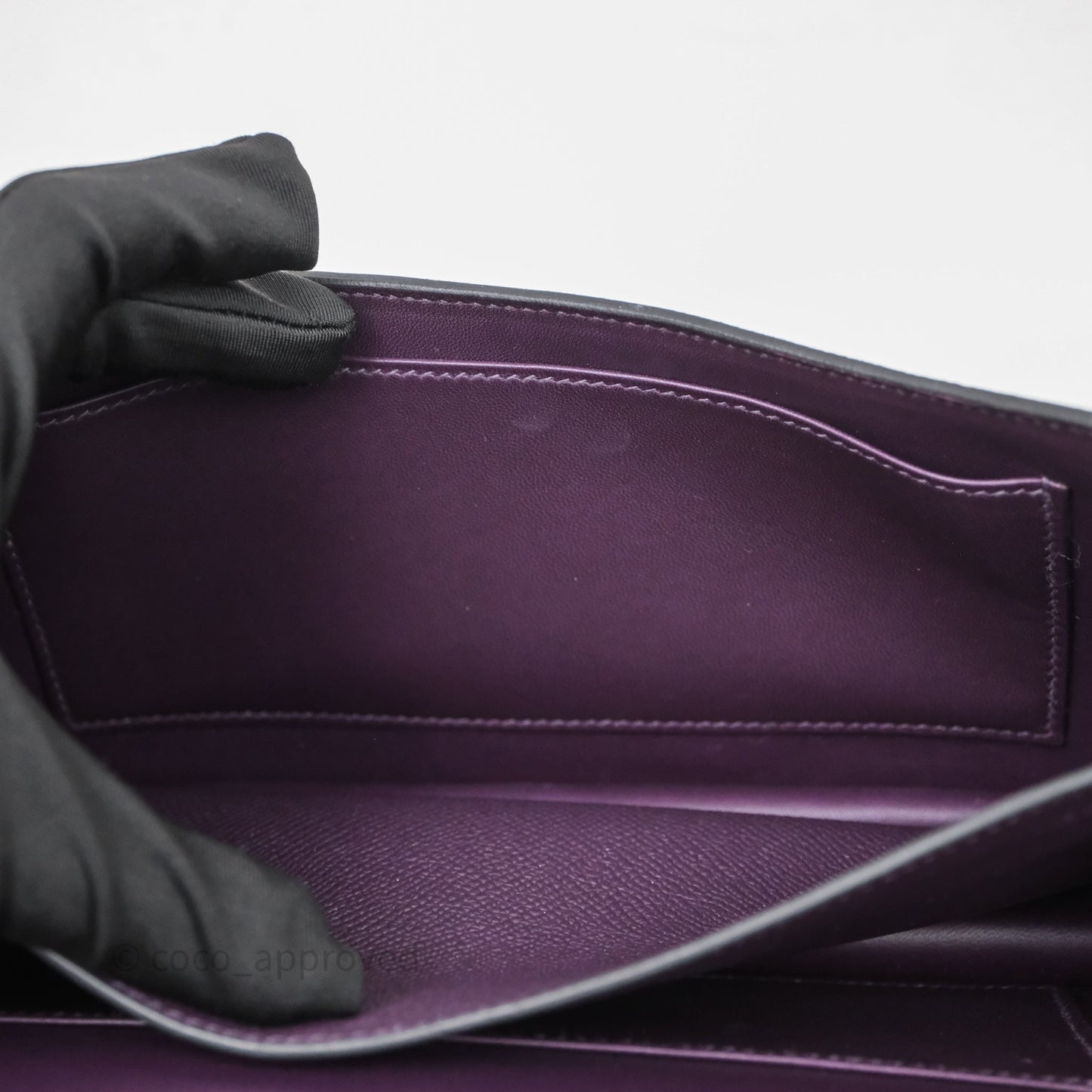 Hermès Constance Elan Raisin 59 Epsom Gold Hardware