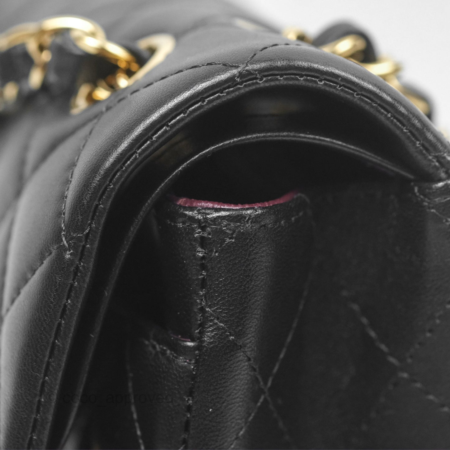 Chanel Small S/M Classic Flap Black Lambskin Gold Hardware
