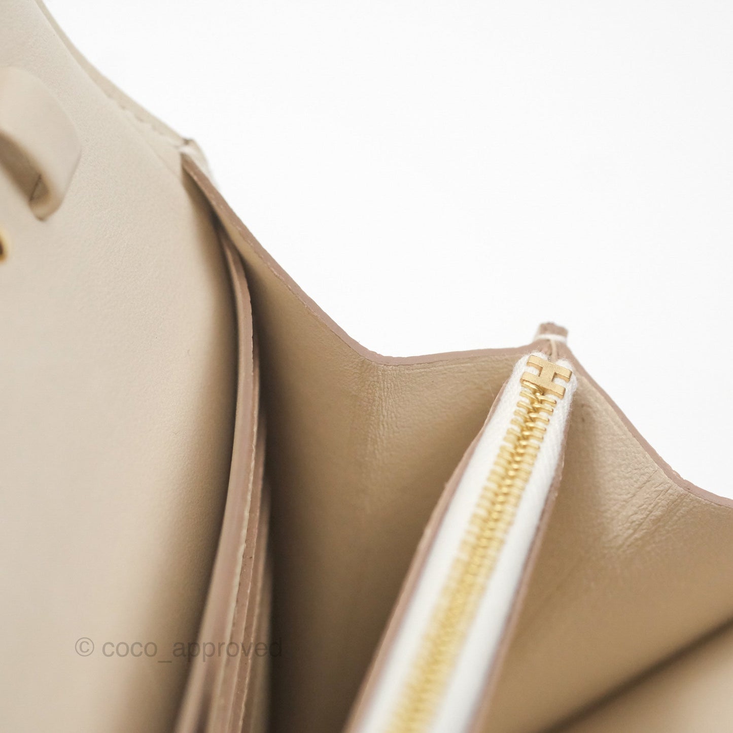 Hermès Constance Long To Go Wallet Craie 10 Epsom Gold Hardware