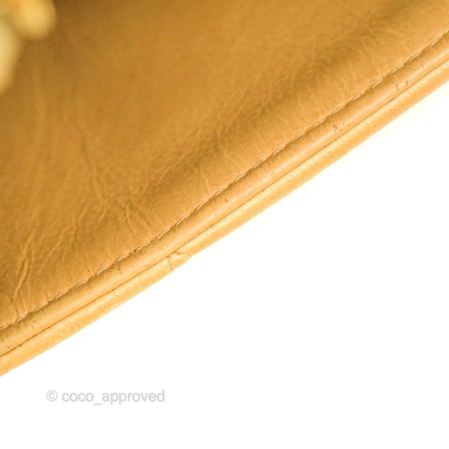 Chanel Small Vintage Quilted Classic Diana Flap Bag Beige Lambskin 24K Gold Hardware