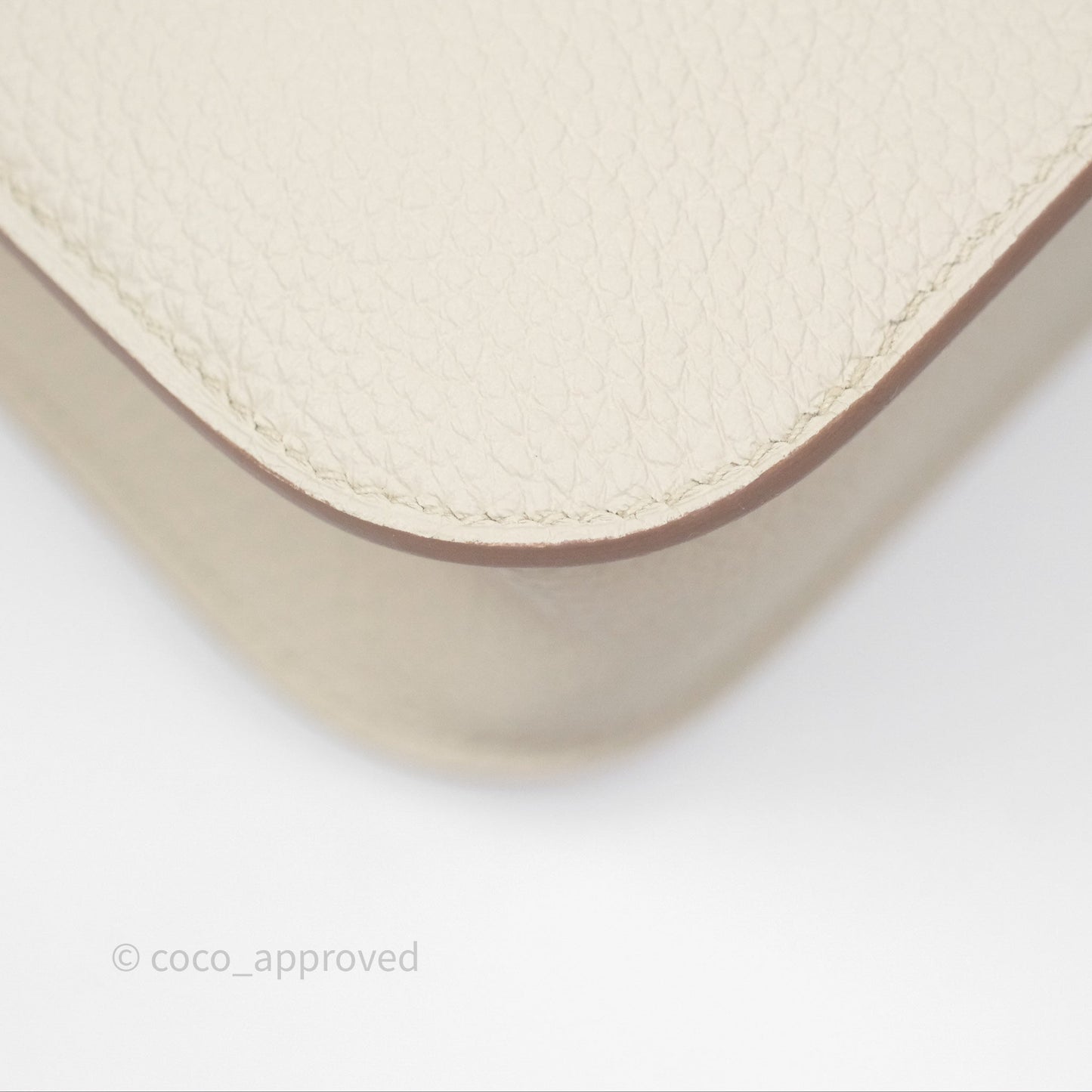 Hermès Halzan 25  Beton 8L Clemence Gold Hardware