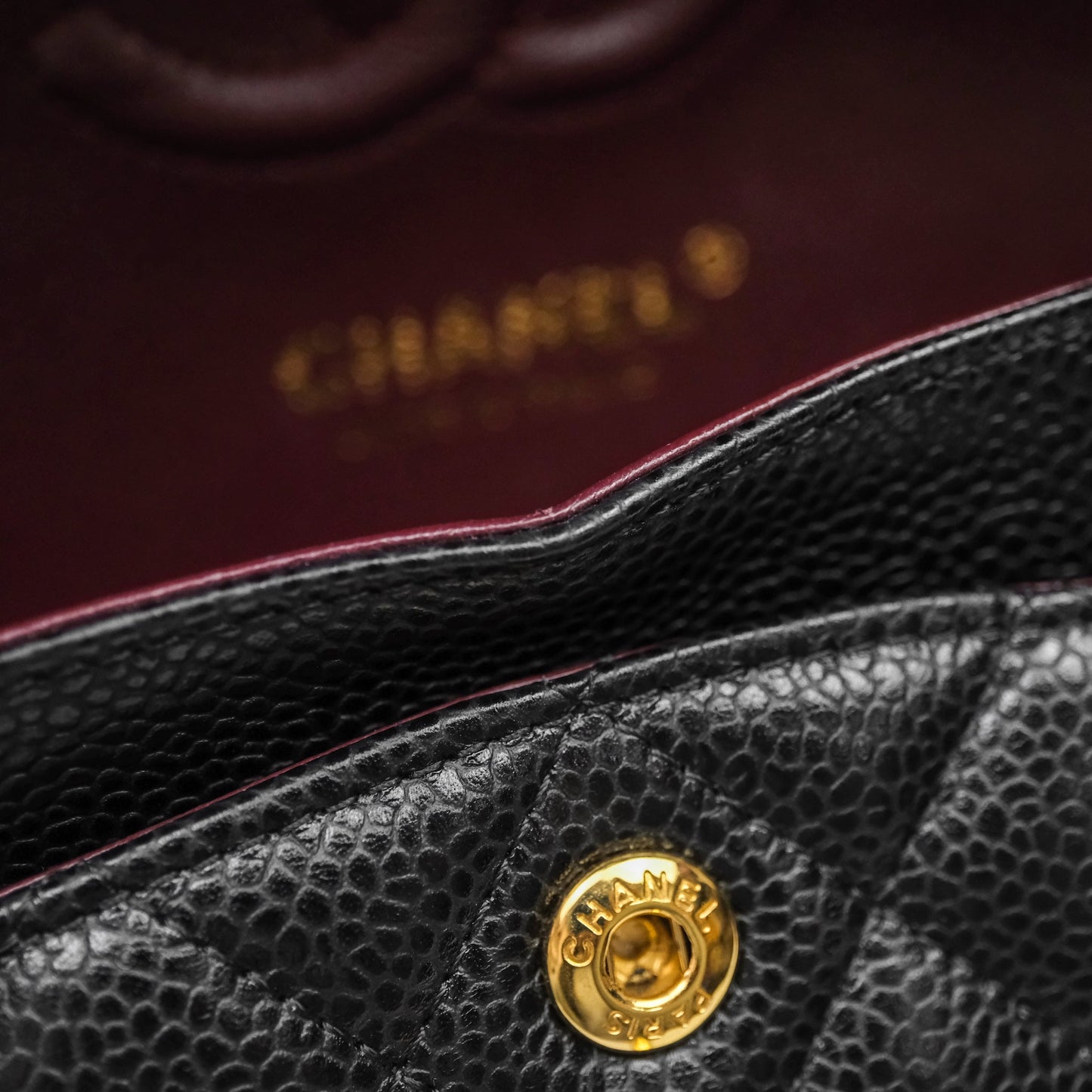Chanel Small Classic Flap Quilted Black Caviar Gold Hardware