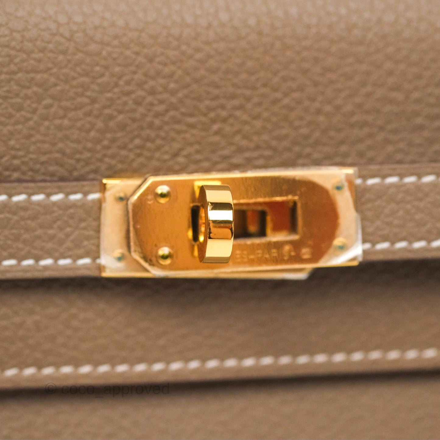 Hermès Kelly To Go Wallet Etoupe Evercolor Gold Hardware