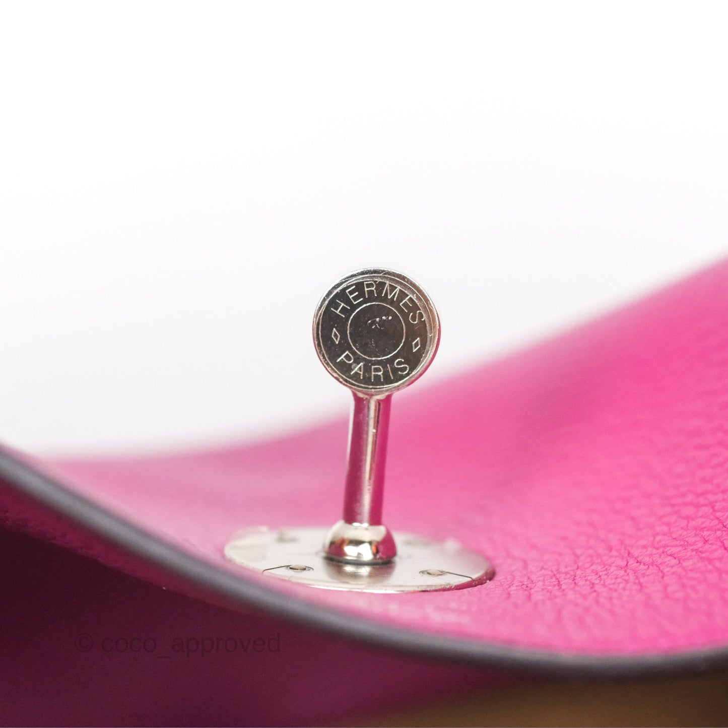Hermès Lindy 26 Rose Pourpre Evercolor Palladium Hardware