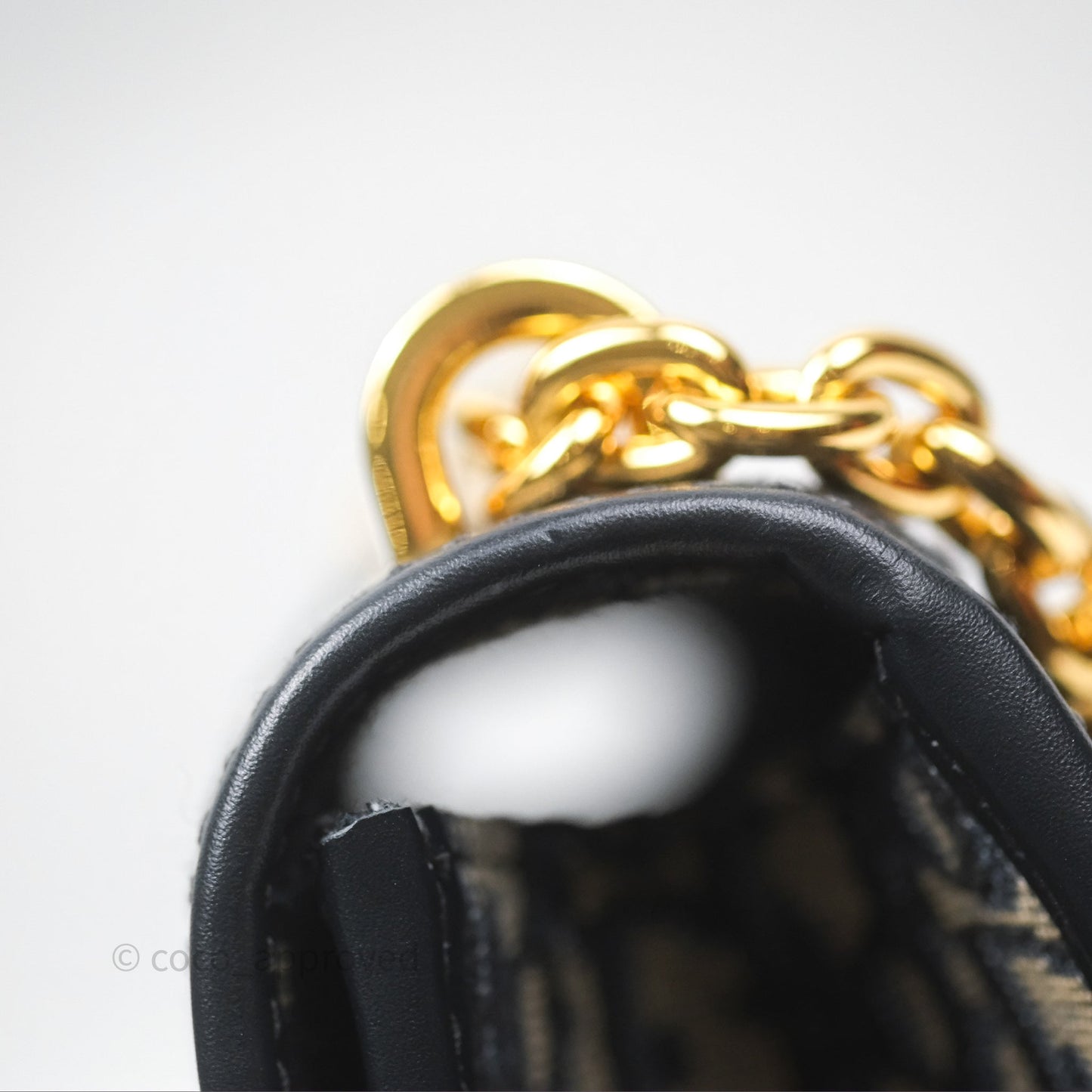 Christian Dior 30 Montaigne Chain Bag Blue Dior Oblique Jacquard