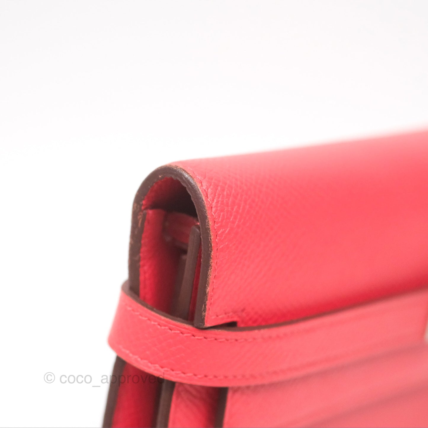 Hermès Kelly Wallet Pink Epsom Palladium Hardware