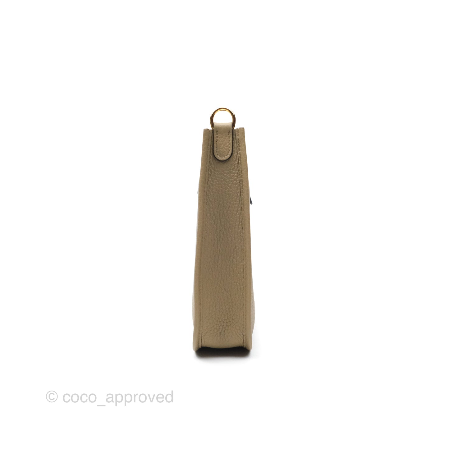 Hermès Mini Evelyne 16 Beige Marfa 8Q Clemence Gold Hardware