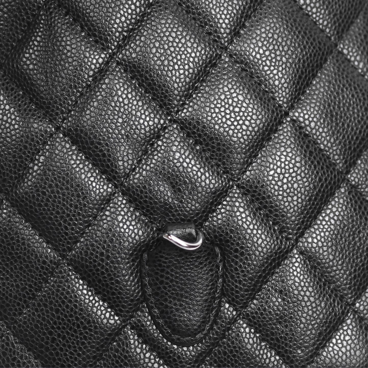 Chanel Classic Mini Backpack Black Caviar Silver Hardware