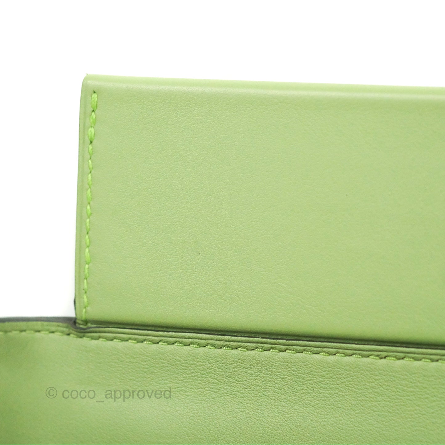 Hermès 24/24 29 Vert Criquet/Bamboo Evercolor/Swift Palladium Hardware