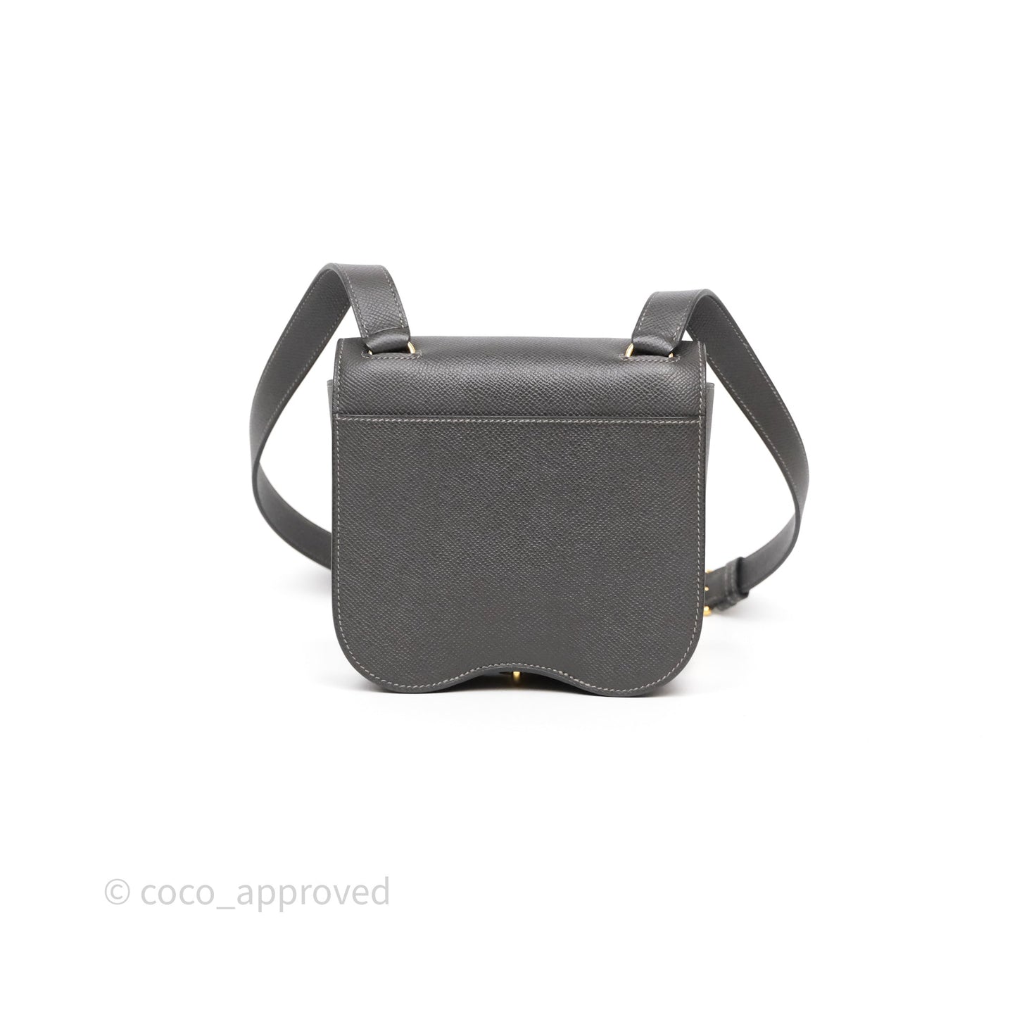 Hermès Della Cavalleria Mini Bag Gris Meyer 0L Epsom Gold Hardware