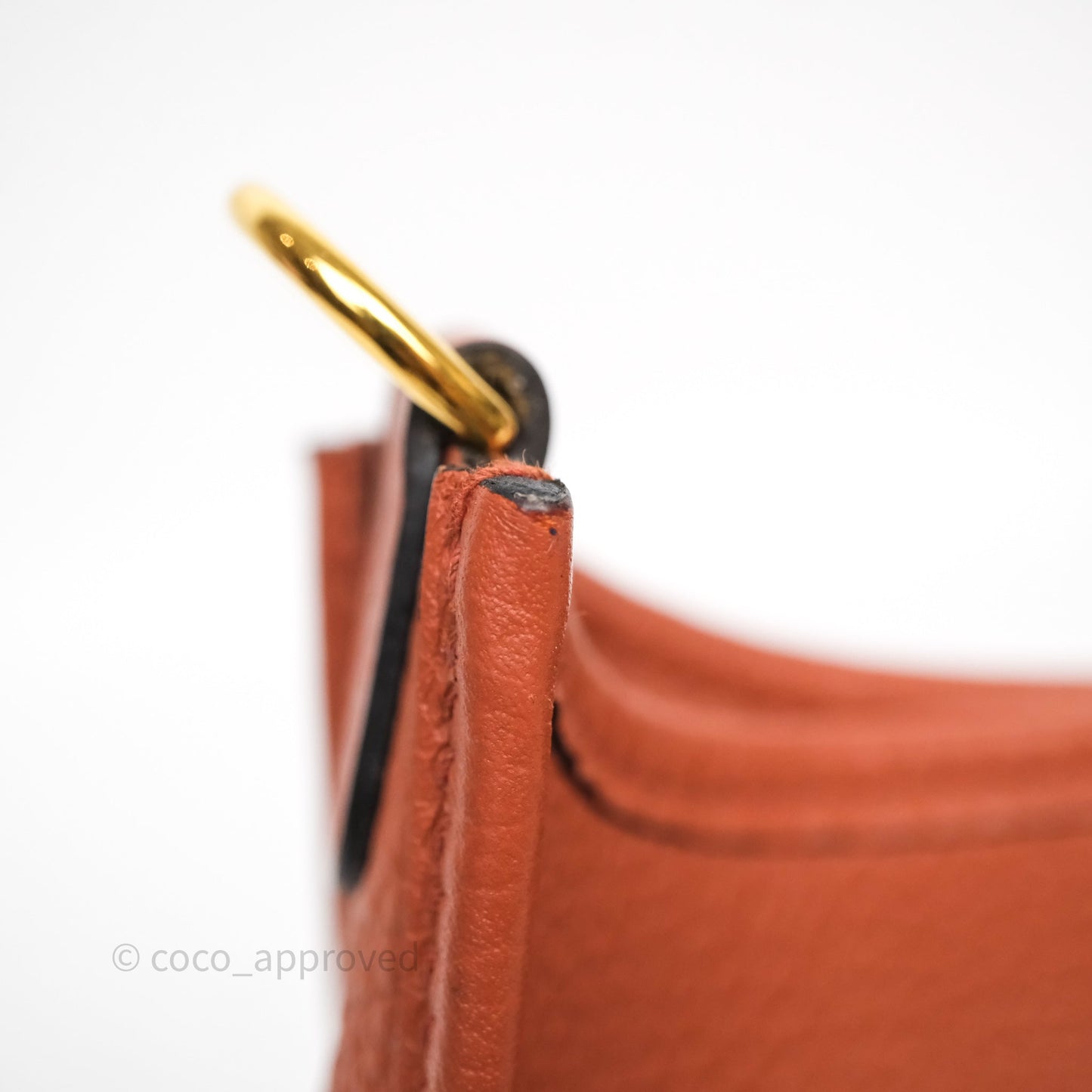 Hermès Mini Evelyne 16 Brick Clemence Gold Hardware
