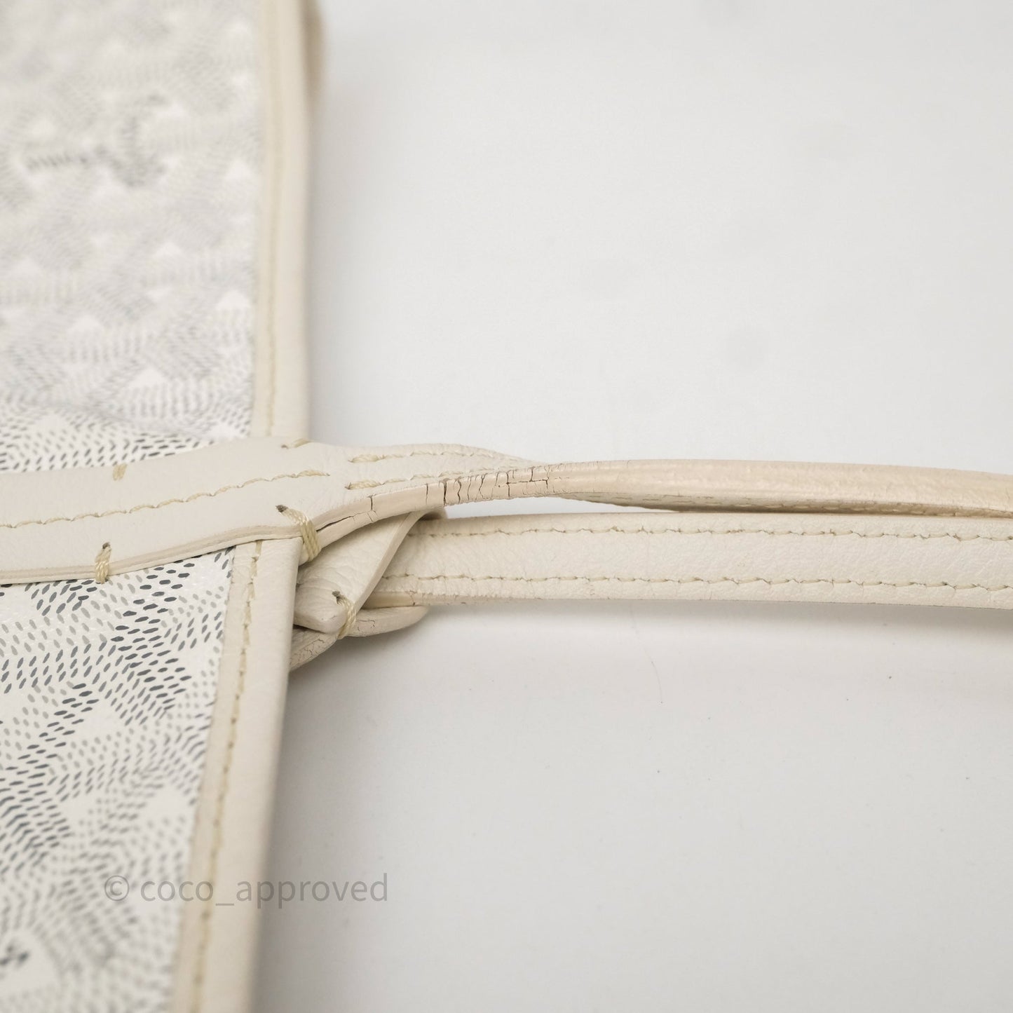 Goyard St Louis Tote PM White
