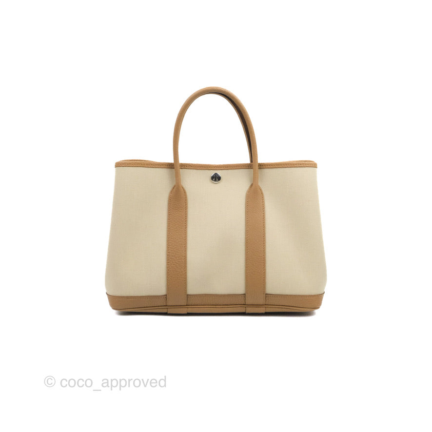 Hermès Garden Party 30 Beton 8L Biscuit 48 Canvas