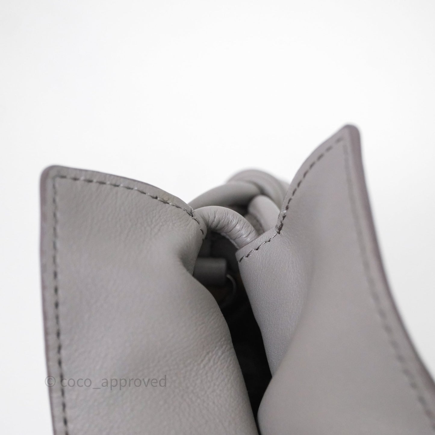 Loewe Mini Flamenco Clutch Nappa Calfskin Grey