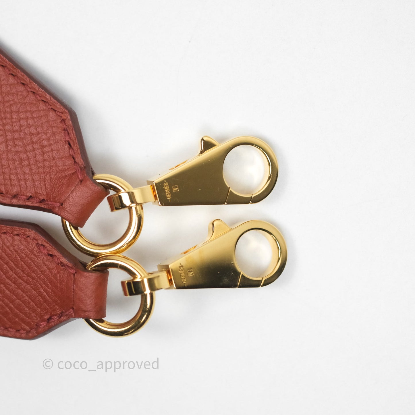 Hermès Tressage Cuir Chevron Strap 25mm Gold Hardware