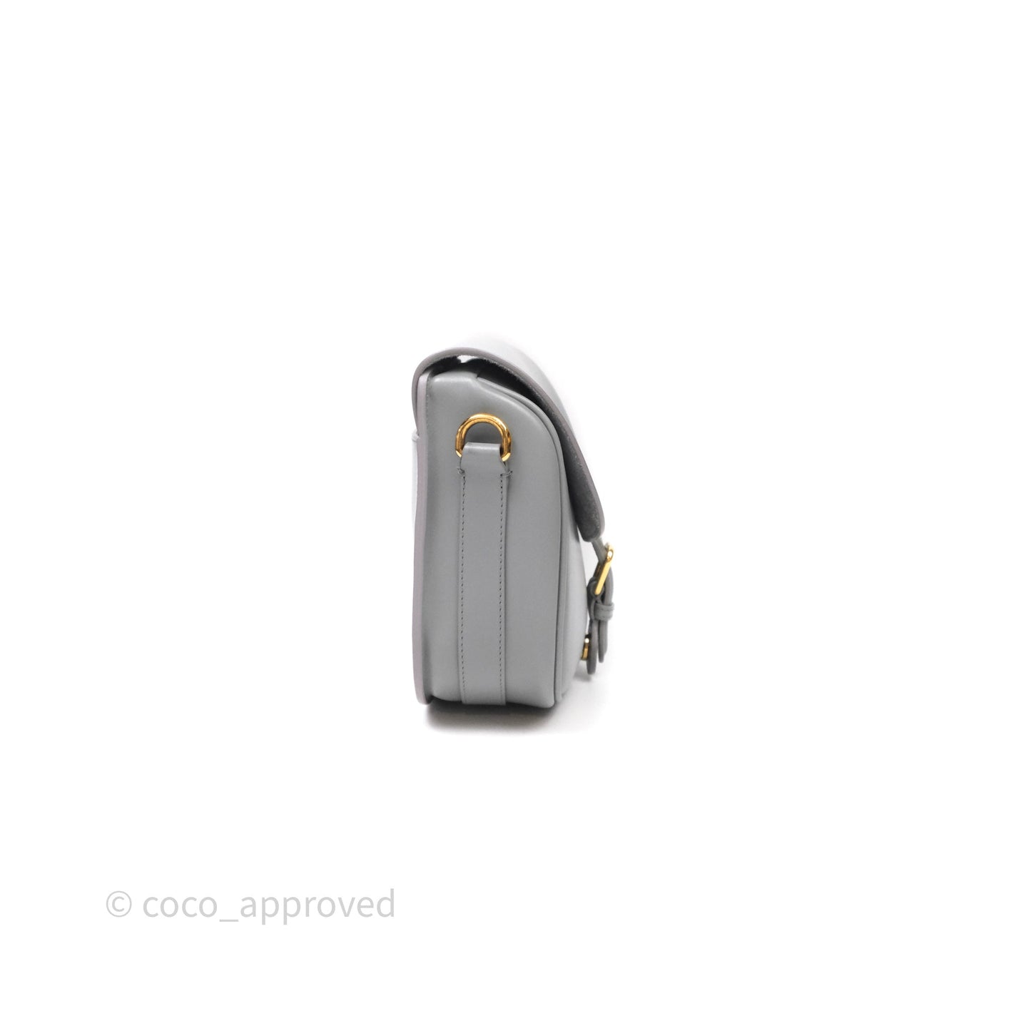 Christian Dior Medium Bobby Flap Grey Box Calfskin