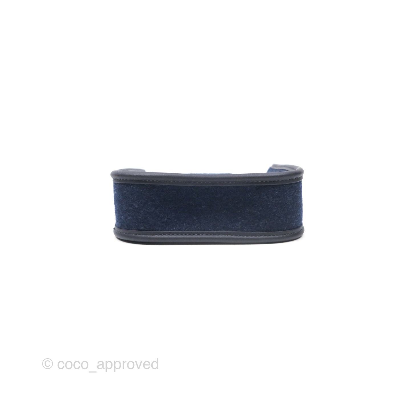 Hermès Mini Evelyne 16 Wooly Bleu Nuit 2Z / Swift Noir 89 Gold Hardware