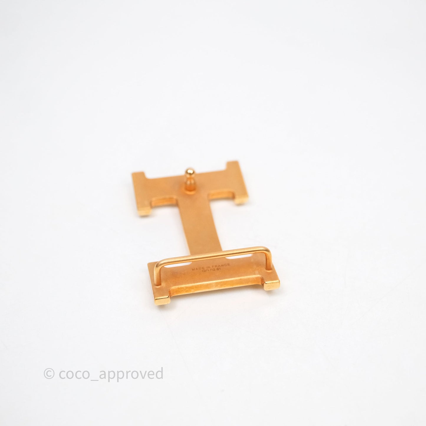 Hermès H Belt Buckle & Reversible Strap Black Gold Hardware