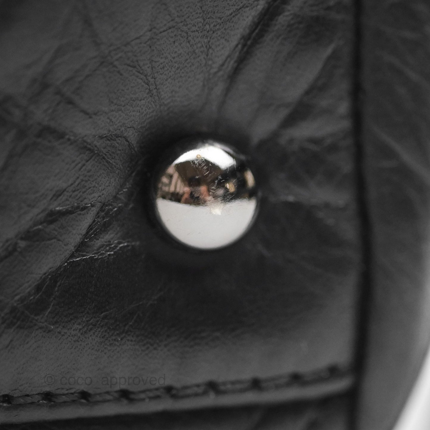 Chanel Quilted Lady Braid Bowler Bag Black Calfskin Silver Hardware