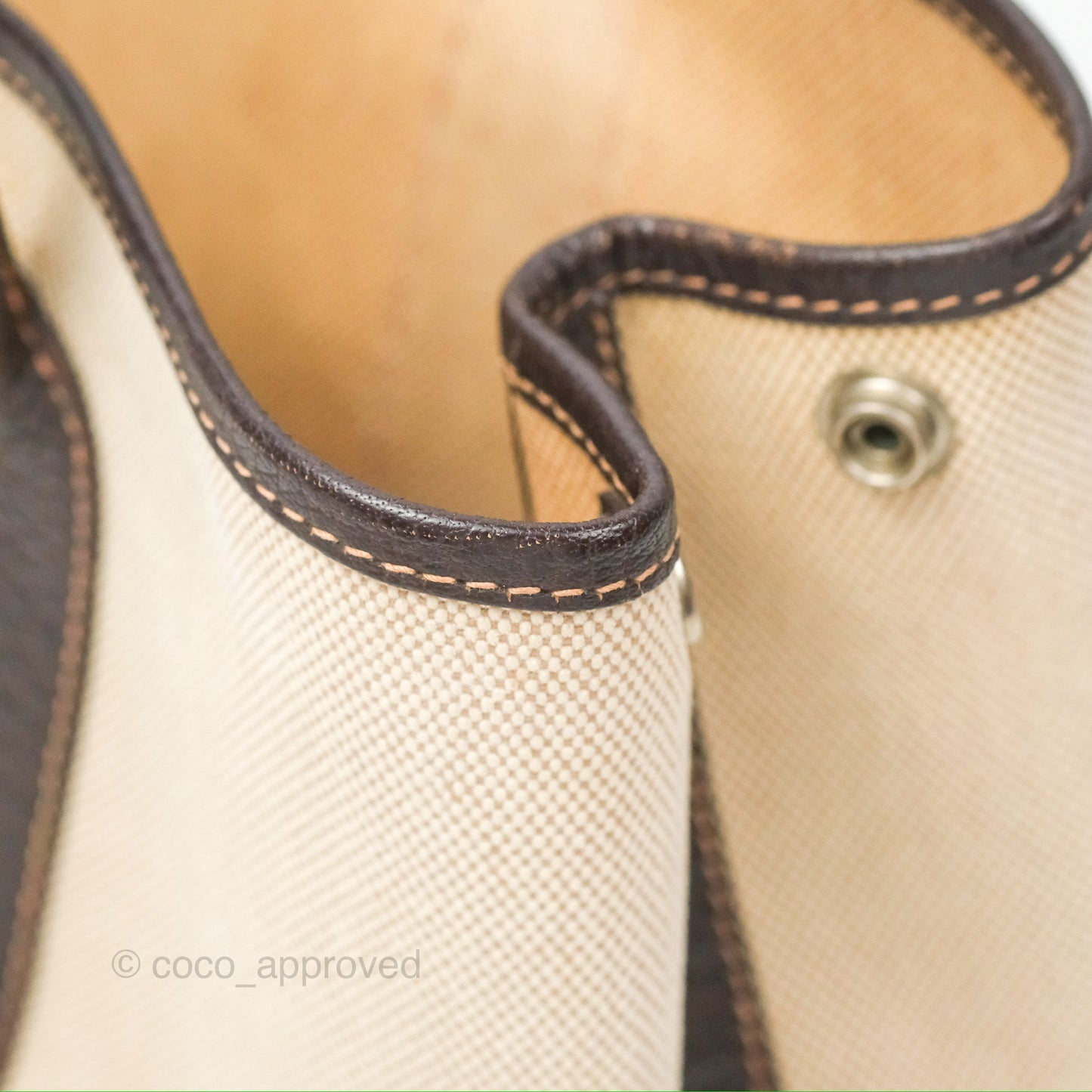 Hermès Garden Party 30 Canvas Brown/ Natural