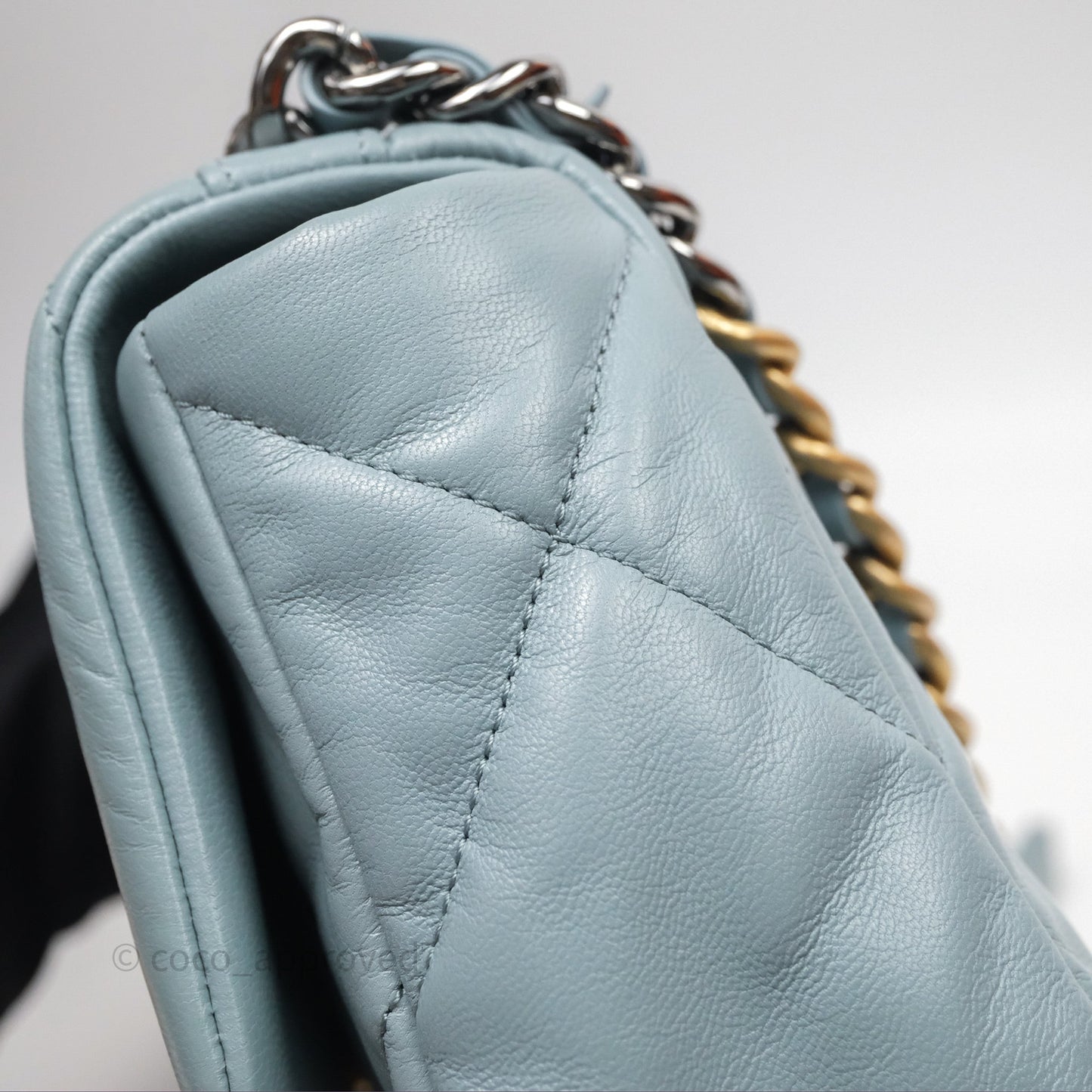 Chanel 19 Small Blue Mixed Hardware