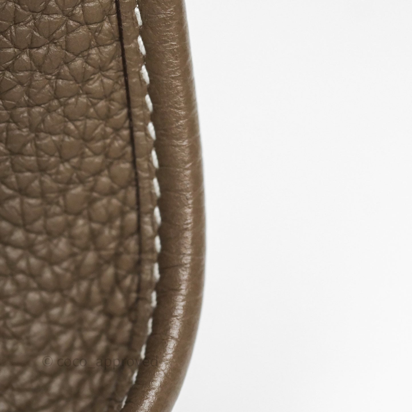 Hermès Mini Evelyne 16 Etoupe 18 Clemence Palladium Hardware