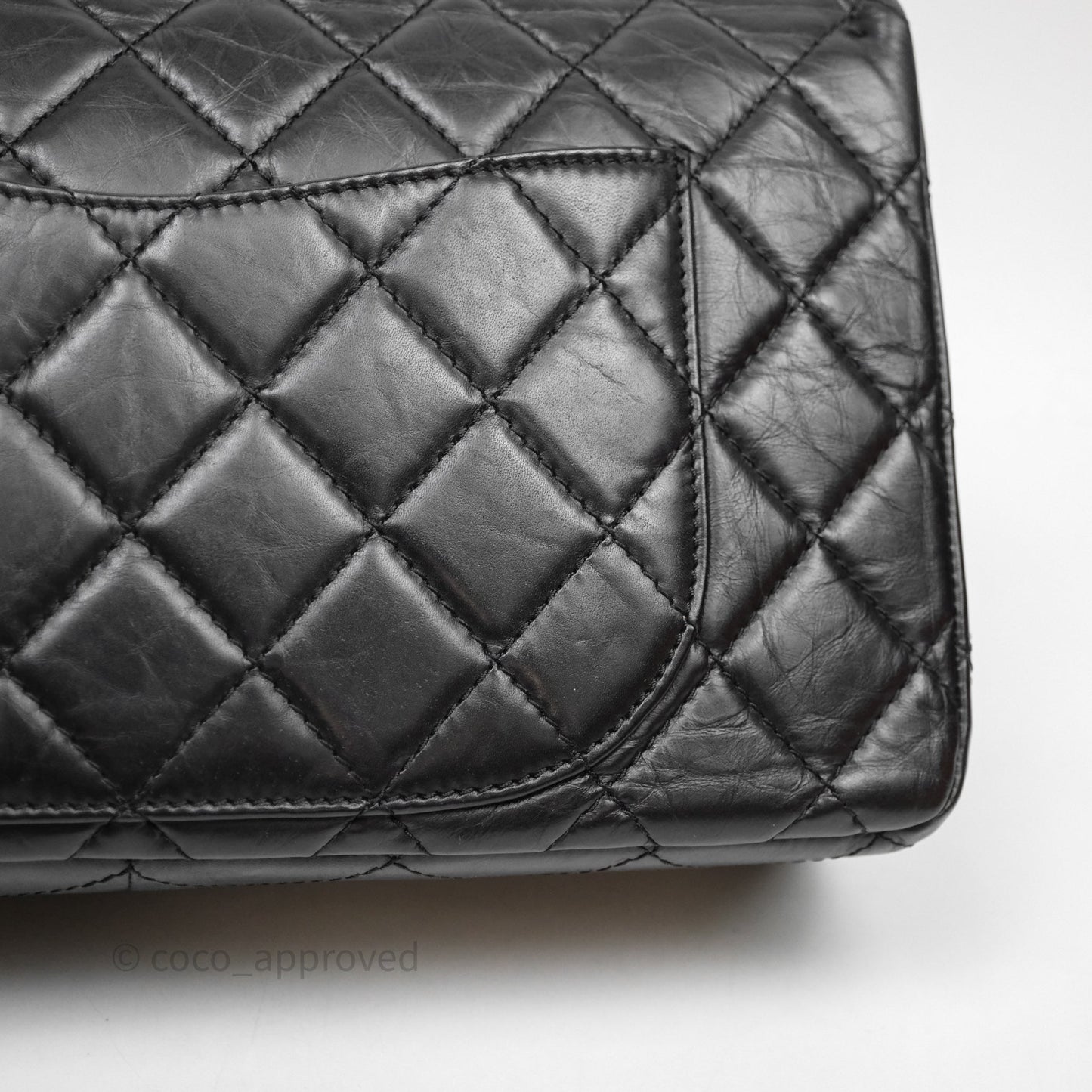 Chanel Reissue Quilted Aged Calfskin Black Aged Gold Hardware 227