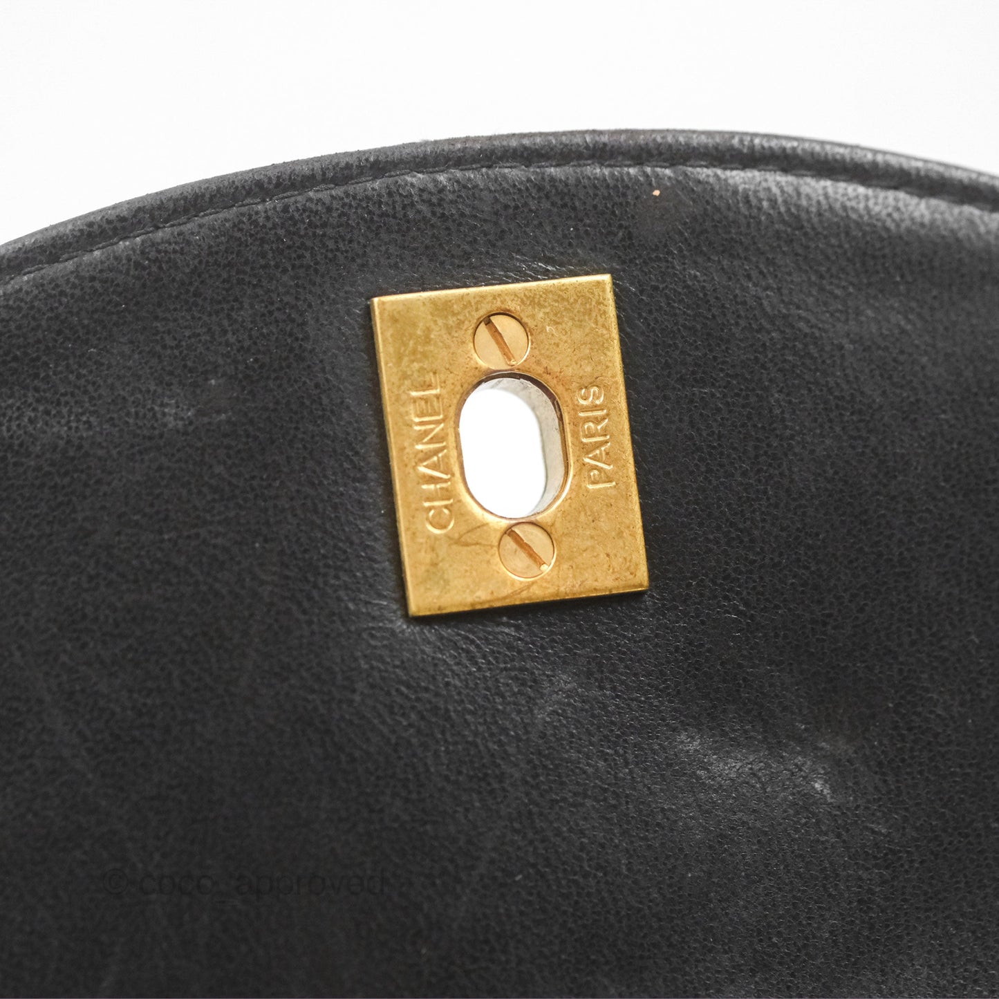 Chanel Vintage CC Duma Backpack Black Lambskin 24K Gold Hardware