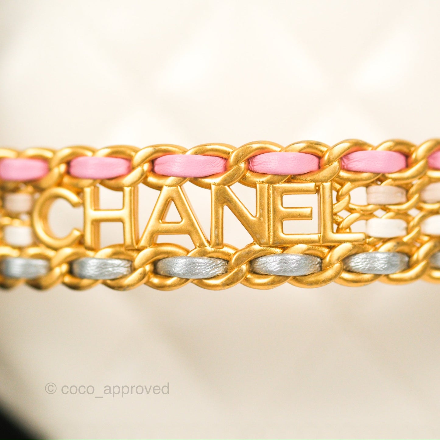 Chanel Rainbow Top Handle Vanity White Glazed Lambskin 23P