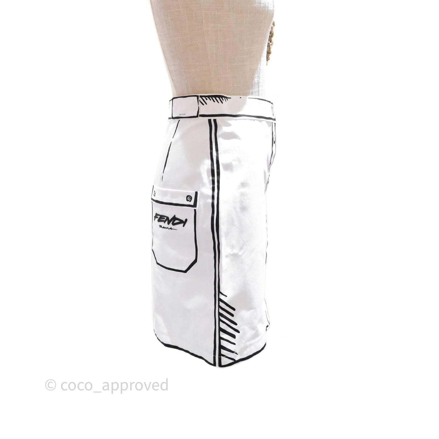 Fendi Roma Joshu White Skirt