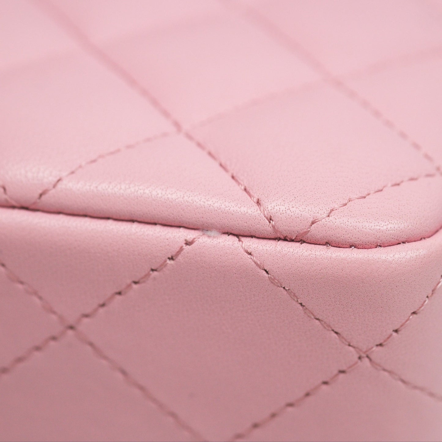 Chanel Quilted Mini Rectangular Flap Pink Lambskin Gold Hardware